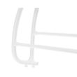 Cipőtároló, ajtóra vagy falra szerelhető, 12 polc, acél és ABS, fehér, 52x17,5x117 cm