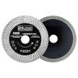 Vékony turbó gyémánt tárcsa, dupla szegmentált, kerámia lapok, nedves és száraz vágás, 125x22,23x1,3 mm, Richmann Exclusive