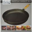 Öntöttvas serpenyő fa nyéllel, 30 cm, Perfect Home