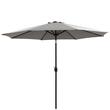 Kerti/terasz esernyő, dönthető, fogantyús, szürke, 300 cm