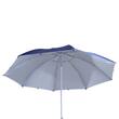 Strand/kerti esernyő, 2 az 1-ben, kék-fehér, 210 cm