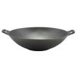 Wok típusú öntöttvas edény, 37x10 cm, Perfect Home