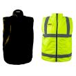 2 oldalas munkamellény, fényvisszaverő, sárga, Láthatósági modell, L / 52-es méret, NEO