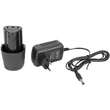 Vibrátor csempéhez és csempéhez, 2,2 Ah akkumulátorral, 12 V-os töltővel, 120 W, tapadókoronggal, max 30 kg, Strend Pro