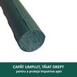 Set 25 suporti/araci pentru plante, rosii, metal + PVC, verde, 2x120 cm (211888SP)