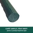Set 20 suporti/araci pentru plante, rosii, metal + PVC, verde, 1.1x150 cm (211784SP)