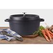 Alumínium edény fedővel, fekete, 2,2 L, 20 cm, Verk Group