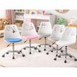 Irodai szék, Műszer, Nyomtatott, forgatható, PP, fehér, 50x57x81,5-93,5 cm