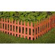 Dekoratív kerti kerítés, műanyag, világosbarna, 3,2 mx 35 cm