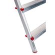 Alumínium létra, Master, 5 lépcsős, emelvény, max 125 kg, 1,97 m