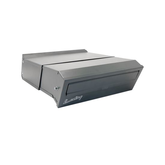 Postaláda, állítható mélység, grafit, C4 formátum, 30x24 / 40,5x11 cm, Damech