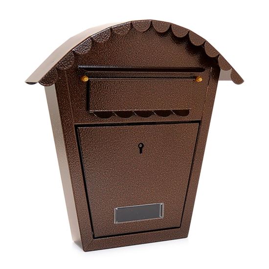 Postafiók, réz, B6 formátum, 29x7,5x29,5 cm, Damech