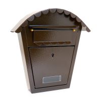Postaláda, barna, B6 formátum, 29x7,5x29,5 cm, Damech
