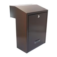 Postaláda, barna, C4 formátum, 29,5x23x40 cm, Damech