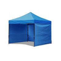 Kereskedelmi pavilon / kert, összecsukható, kék, 3x3 m