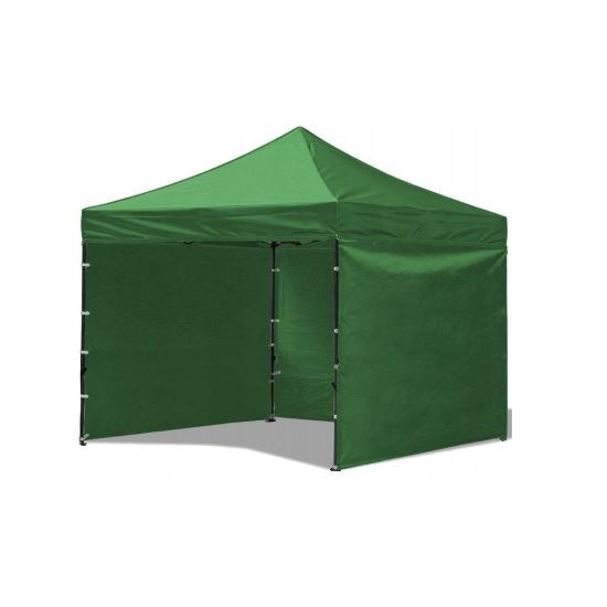 Kereskedelmi pavilon / kert, összecsukható, zöld, 3x3 m