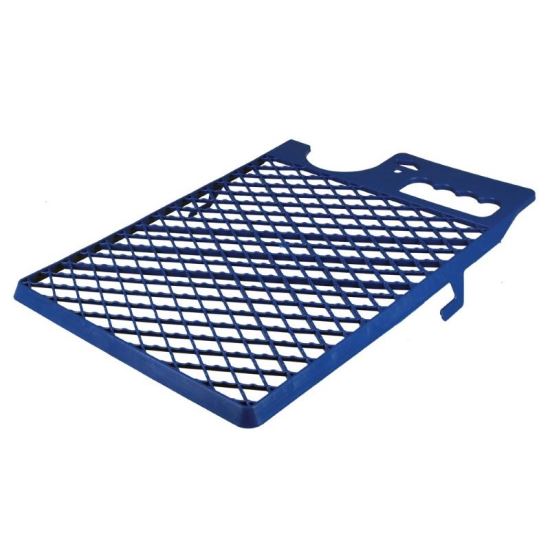 Műanyag grillrács, kék, 21x26 cm