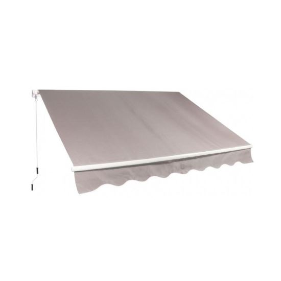 Napellenző huzat, lehúzható, bézs, 3,95x2,5 m, Dominik