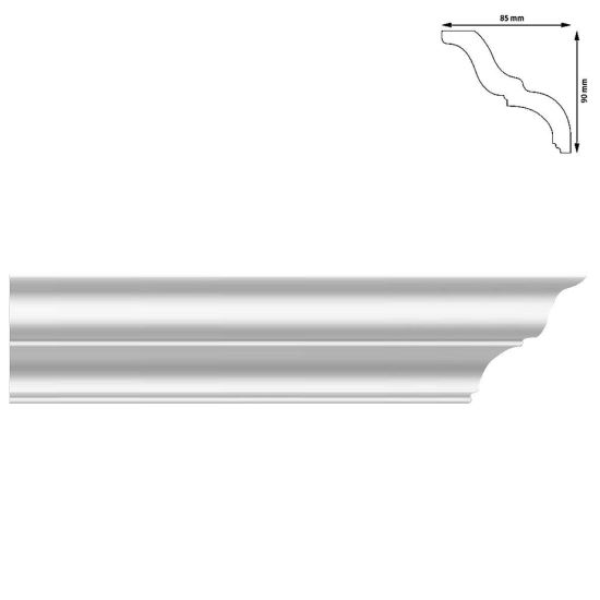 22 db-os készlet. Sarokpálca, 90x85 mm, 2 m
