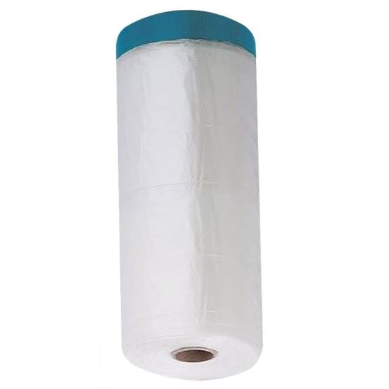 Védőfólia ragasztószalaggal, kültérre, 1,40x20 m