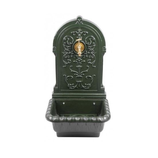 Kerti mosogató, öntöttvas, zöld, 44x36x76 cm