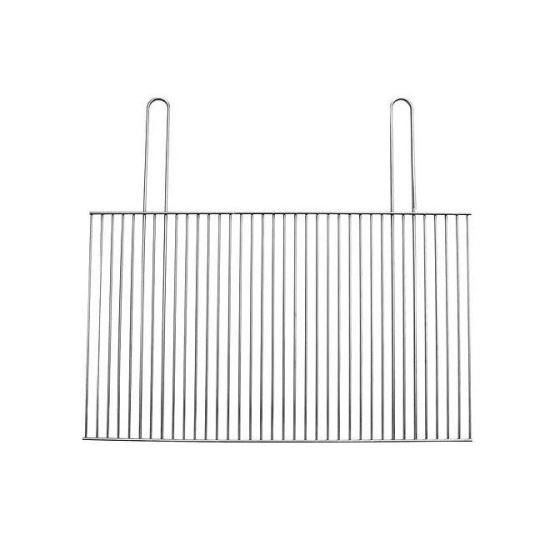 Grill, grillhez, króm, fém, 85x40 cm