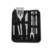 Grill edények, grill, rozsdamentes acél, hordtáska, 9 db-os készlet, 35 cm, Kaminer