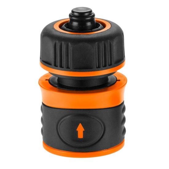 Gyorscsatlakozó, ütközővel, bimateriális, 1/2", NEO