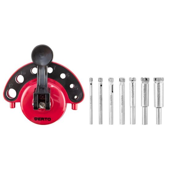 Tapadókorongvezető, 7 gyémánt maggal, 4-12 mm, Verto