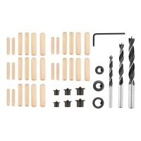 Fugák, fúrók, tiplik, fához, 43 darabos készlet, Verto