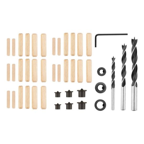 Fugák, fúrók, tiplik, fához, 43 darabos készlet, Verto