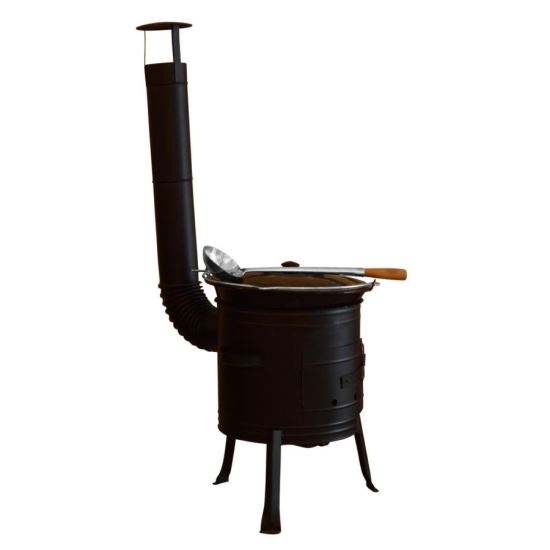 Bojler tűzhely / kád, csöves, fényező, 14 literes vízforraló, 36x42 cm, Perfect Home