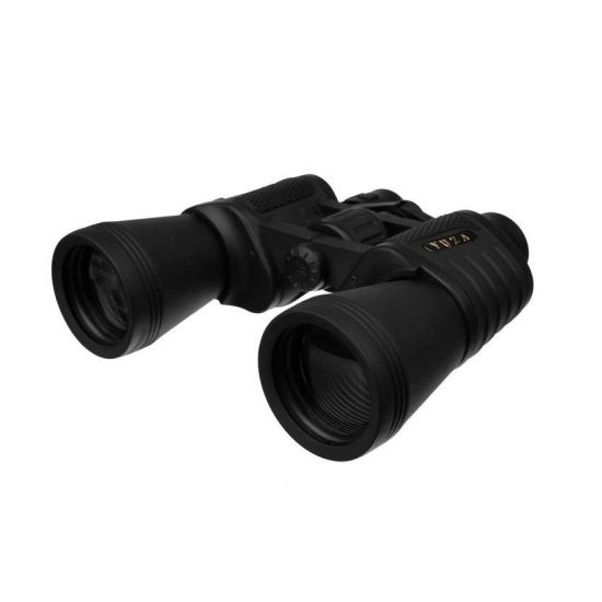 Vadásztávcső, 10x-es nagyítás, 56/1000 m, házzal, fekete, 20x17x6,5 cm, Isotrade