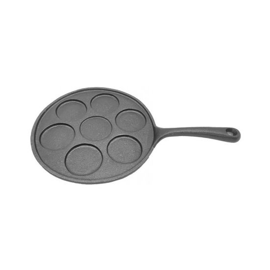 Öntöttvas serpenyő, kerek, palacsintához és tojáshoz, 23,5 cm, Magic Home