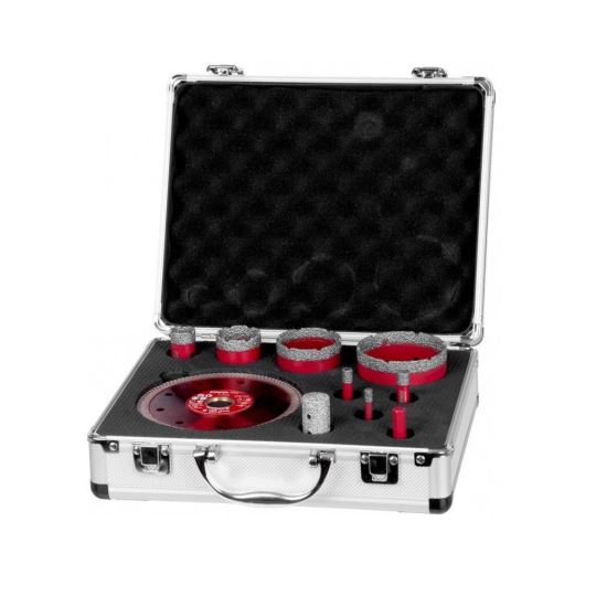 Gyémánt magok, M14, 10 darabos készlet, 6-8-10-20-35-50-68 mm, tárcsa, Strend Pro Premium