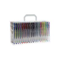 Gél tollak, többszínű, metál, csillámos, fluoreszkáló, szett 140 db, Malatec