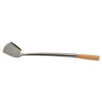 Kanál serpenyőhöz / woktálhoz, rozsdamentes acél, fa nyél, 50 cm, Perfect Home