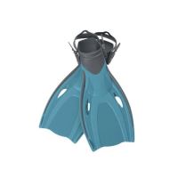 Úszó lábak, úszók, szilikon, kék, állítható méret 37-41, 41x22 cm, Bestway