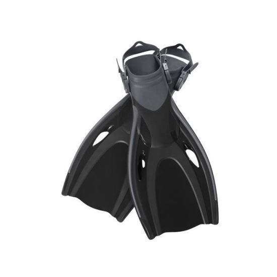 Úszó lábak, úszók, szilikon, fekete, állítható méret 37-41, 41x22 cm, Bestway