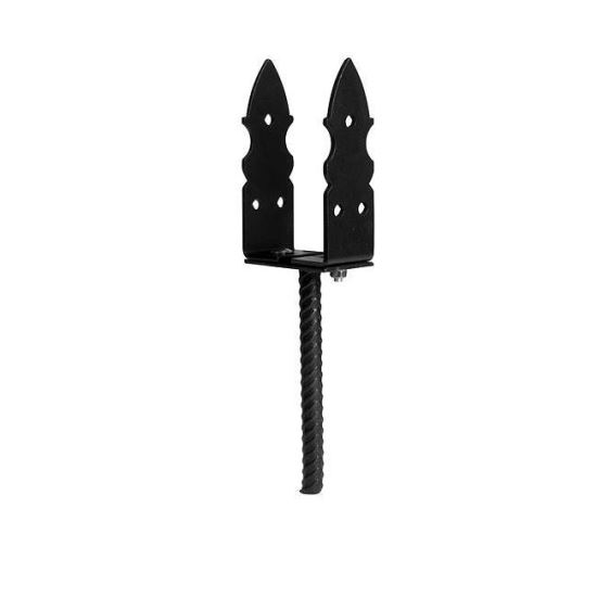 Fém gerendatartó, állítható, fekete, 200 mm, Strend Pro