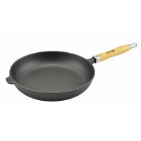 Öntöttvas serpenyő fa nyéllel, 26 cm, Perfect Home