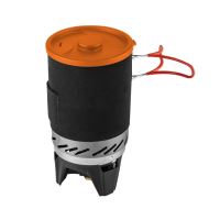 Kemping tűzhely, hordozható, gáz, piezo gyújtású, 3 az 1-ben, 2200 W, rozsdamentes acél, edénnyel, NEO