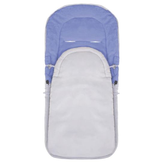 Hálózsák gyerekeknek, babáknak, huzattal, szürke és kék, 90x43/35 cm, Springos