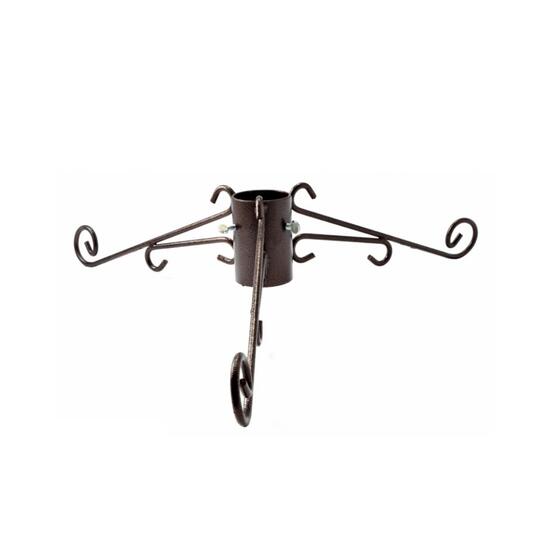 Barna fém karácsonyfaállvány, átmérője 9 cm, hossza 47 cm, Tökéletes Otthon