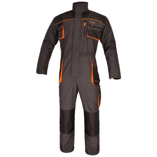 Munkaoverall, magas gallérral, grafit és narancssárga, 50-es méret, ART.MAS