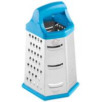 Borotva, 6 arc, rozsdamentes acél, kék, 13x11,5x23 cm, MagicHome