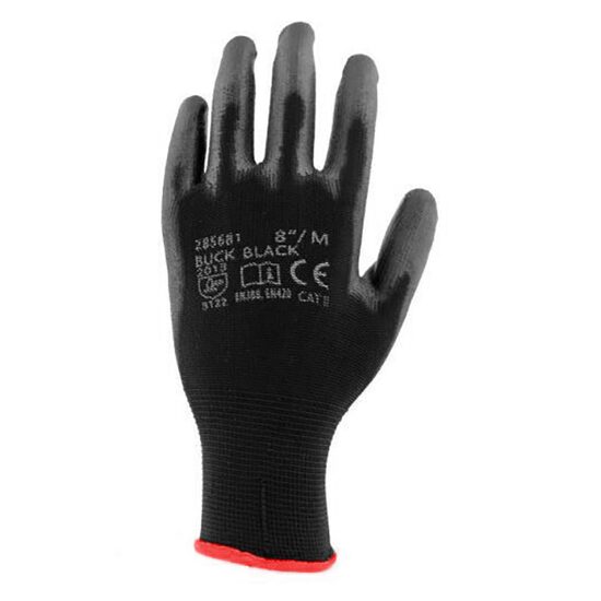 Munkakesztyű, Richmann, poliuretán, XXL méret, fekete