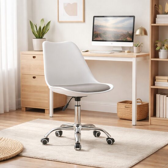 Irodai szék, Artool, Fehér, forgó, PP, fehér, 53x58,5x81,5 cm