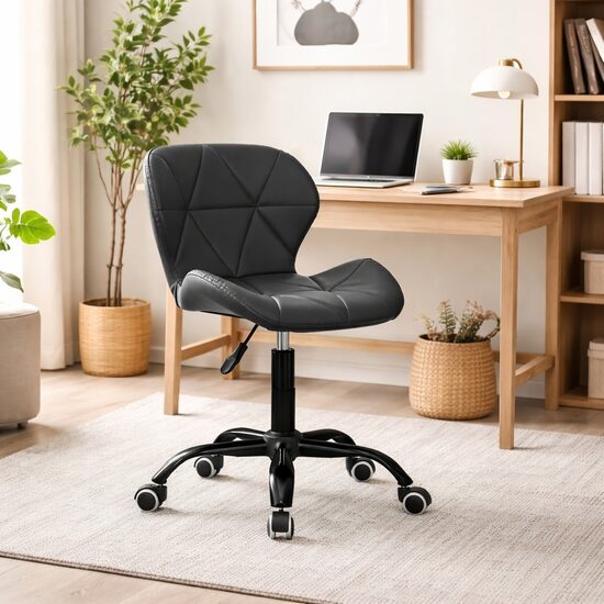 Irodai szék, Artool, Noto, ökológiai bőr, fekete, 53,5x57x87 cm