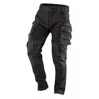 Farmer típusú munkanadrág, NEO, Denim modell, fekete, XXL/56-os méret